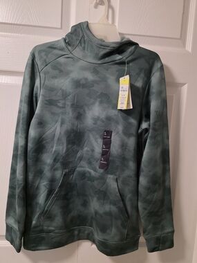 Green Camo Pullover Hoodie Sweater